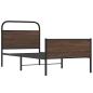 Preview: Bettgestell ohne Matratze 100x190 cm Braun Eichen-Optik