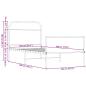 Preview: Bettgestell ohne Matratze 100x190 cm Braun Eichen-Optik