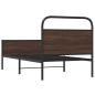 Preview: Bettgestell ohne Matratze 107x203 cm Braun Eichen-Optik