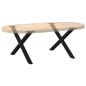 Preview: Couchtischbeine X-Form 2 Stk. Schwarz 70x(42-43) cm Stahl