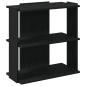 Preview: Bücherregal 3 Böden Schwarz 60x30x60 cm Holzwerkstoff