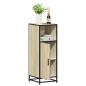 Preview: ARDEBO.de - Badschrank Sonoma-Eiche 35x37,5x100 cm Holzwerkstoff