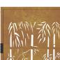 Preview: Gartentor 105x155 cm Cortenstahl Bambus-Design
