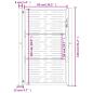 Preview: Gartentor 105x130 cm Cortenstahl Quadratisches Design