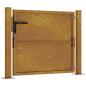 Preview: Gartentor 105x105 cm Cortenstahl