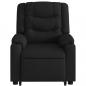 Preview: Massagesessel mit Aufstehhilfe Schwarz Stoff