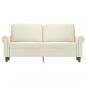 Preview: 2-Sitzer-Sofa Creme 140 cm Samt