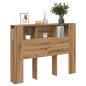 Preview: ARDEBO.de - Kopfteil mit Stauraum Artisan-Eiche 140x18,5x102,5 cm