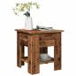 Preview: ARDEBO.de - Couchtisch Altholz-Optik 40x40x42 cm Holzwerkstoff
