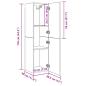 Preview: TV-Schrank Altholz-Optik 30,5x30x110 cm Holzwerkstoff