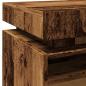 Preview: Nachttische mit LED-Leuchten 2 Stk. Altholz-Optik 40x39x48,5 cm