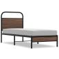 Preview: Bettgestell ohne Matratze 80x200 cm Braun Eichen-Optik