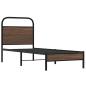 Preview: Bettgestell ohne Matratze 80x200 cm Braun Eichen-Optik