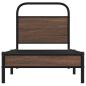 Preview: Bettgestell ohne Matratze 80x200 cm Braun Eichen-Optik