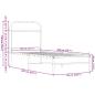 Preview: Bettgestell ohne Matratze 80x200 cm Braun Eichen-Optik