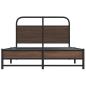 Preview: Bettgestell ohne Matratze 135x190 cm Braun Eichen-Optik