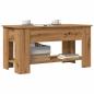 Preview: ARDEBO.de - Couchtisch Artisan-Eiche 101x49x52 cm Holzwerkstoff