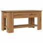 Preview: Couchtisch Artisan-Eiche 101x49x52 cm Holzwerkstoff