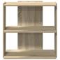 Preview: Bücherregal 3 Böden Sonoma-Eiche 60x30x60 cm Holzwerkstoff