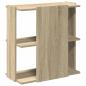 Preview: Bücherregal 3 Böden Sonoma-Eiche 60x30x60 cm Holzwerkstoff