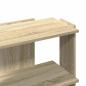 Preview: Bücherregal 3 Böden Sonoma-Eiche 60x30x60 cm Holzwerkstoff