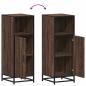 Preview: Badschrank Braun Eichen-Optik 35x37,5x100 cm Holzwerkstoff