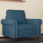 Preview: ARDEBO.de - Sessel Blau 60 cm Samt