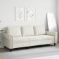 Preview: 3-Sitzer-Sofa Creme 180 cm Samt