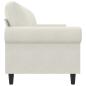 Preview: 3-Sitzer-Sofa Creme 180 cm Samt