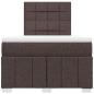 Preview: Boxspringbett mit Matratze Dunkelbraun 120x190 cm Stoff