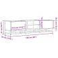 Preview: TV-Schrank Eichen-Optik 160x35x41 cm Holzwerkstoff und Metall