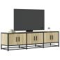 Preview: ARDEBO.de - TV-Schrank Sonoma-Eiche 150x35x41 cm Holzwerkstoff und Metall