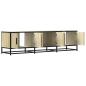 Preview: TV-Schrank Sonoma-Eiche 150x35x41 cm Holzwerkstoff und Metall