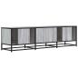 Preview: TV-Schrank Grau Sonoma 150x35x41 cm Holzwerkstoff und Metall