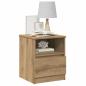 Preview: Nachttische 2 Stk. Artisan-Eiche 40x40x50 cm Holzwerkstoff