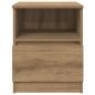 Preview: Nachttische 2 Stk. Artisan-Eiche 40x40x50 cm Holzwerkstoff