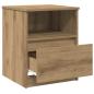 Preview: Nachttische 2 Stk. Artisan-Eiche 40x40x50 cm Holzwerkstoff