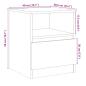 Preview: Nachttische 2 Stk. Artisan-Eiche 40x40x50 cm Holzwerkstoff