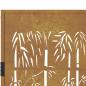 Preview: Gartentor 105x205 cm Cortenstahl Bambus-Design