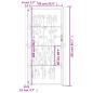 Preview: Gartentor 105x205 cm Cortenstahl Bambus-Design