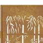 Preview: Gartentor 105x205 cm Cortenstahl Bambus-Design