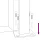 Preview: Gartentor 105x205 cm Cortenstahl Bambus-Design