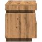 Preview: Nachttisch mit LED-Leuchten Artisan-Eiche 40x39x48,5 cm