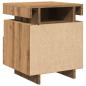 Preview: Nachttisch mit LED-Leuchten Artisan-Eiche 40x39x48,5 cm