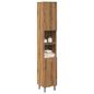 Preview: ARDEBO.de - Badschrank Artisan-Eiche 30x30x179 cm Holzwerkstoff