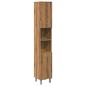 Preview: Badschrank Artisan-Eiche 30x30x179 cm Holzwerkstoff