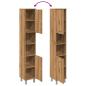 Preview: Badschrank Artisan-Eiche 30x30x179 cm Holzwerkstoff