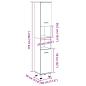 Preview: Badschrank Artisan-Eiche 30x30x179 cm Holzwerkstoff