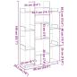 Preview: Bücherregal Artisan-Eiche 86x25,5x140 cm Holzwerkstoff