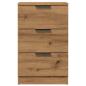 Preview: Nachttisch Artisan-Eiche 40x36x65 cm Holzwerkstoff